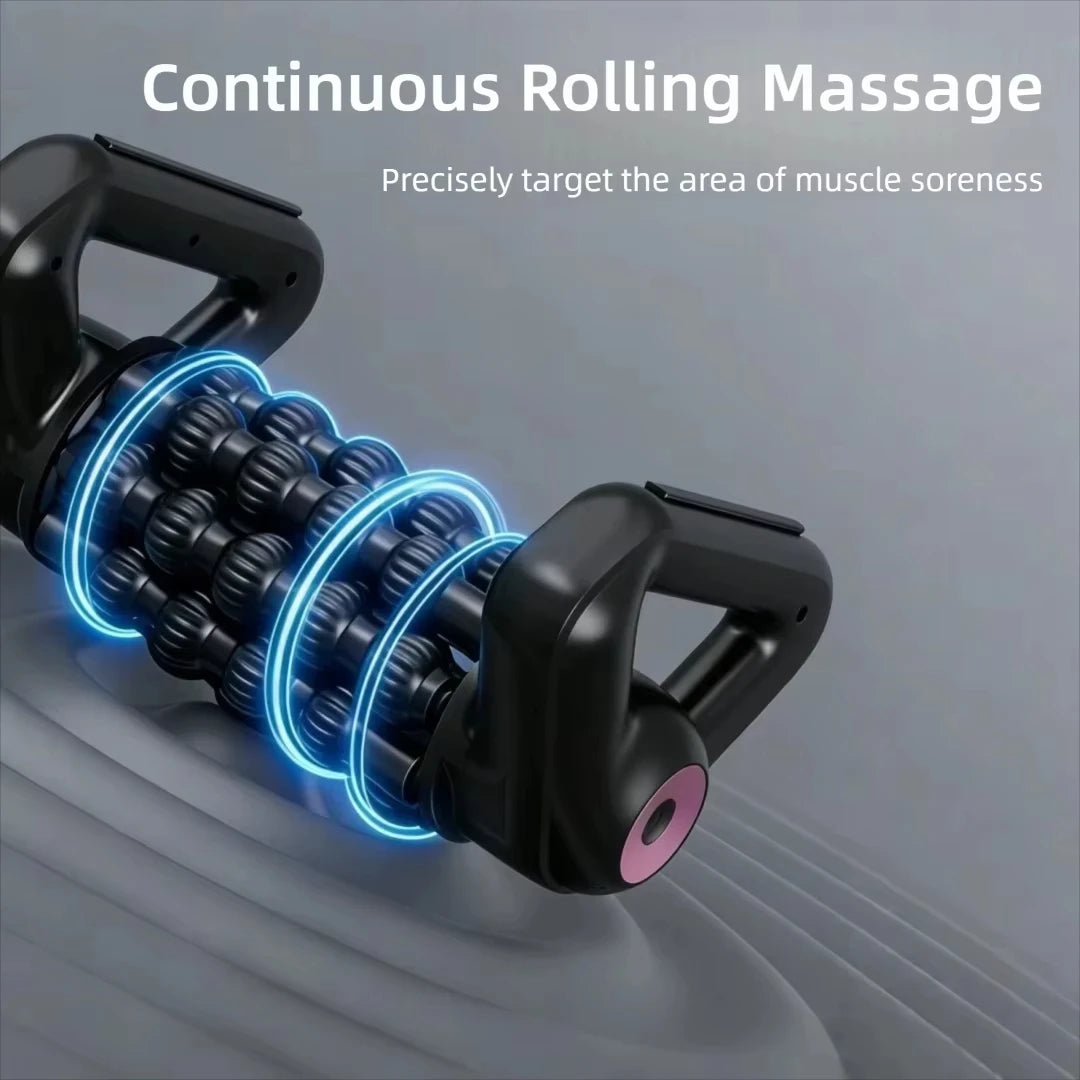Multifunctional Electric Rolling Massager Shaft Whole Body Muscle Relaxation Automatic Yoga Column Roller for Deep Tissue Relief Vue