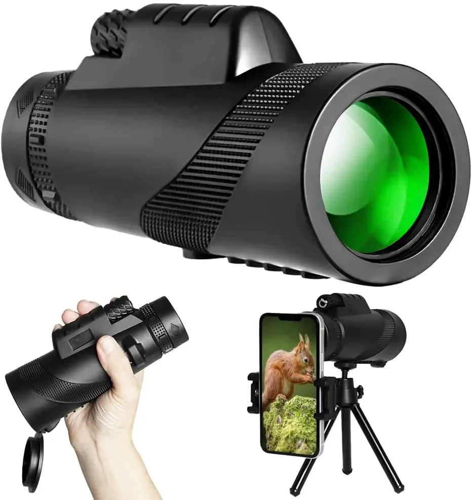 80x100 HD ZOOM Powerful Monocular Telescope Portable Binoculars Long Range Telescope Hunting Camping With Outdoor Camping Travel Vue