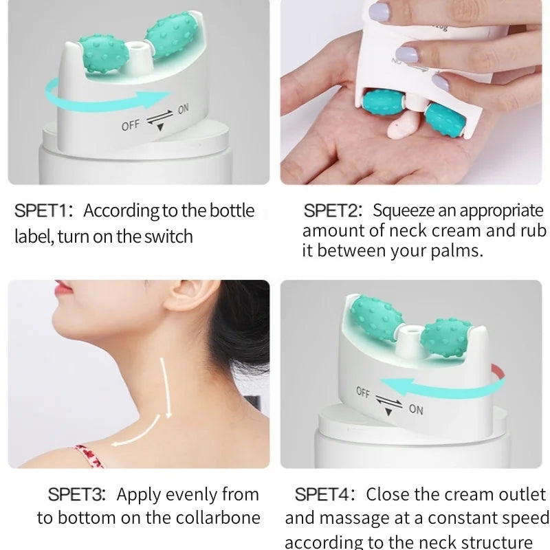 110g Six-Peptide Elastic Neck Cream, Contains Hyaluronic Acid, Niacinamide and Other Skin-Beneficial Ingredients, Moisturizes the Skin, Replenishes Skin Moisture, Makes the Skin of the Neck More Hydrated, Suitable for Various Vue