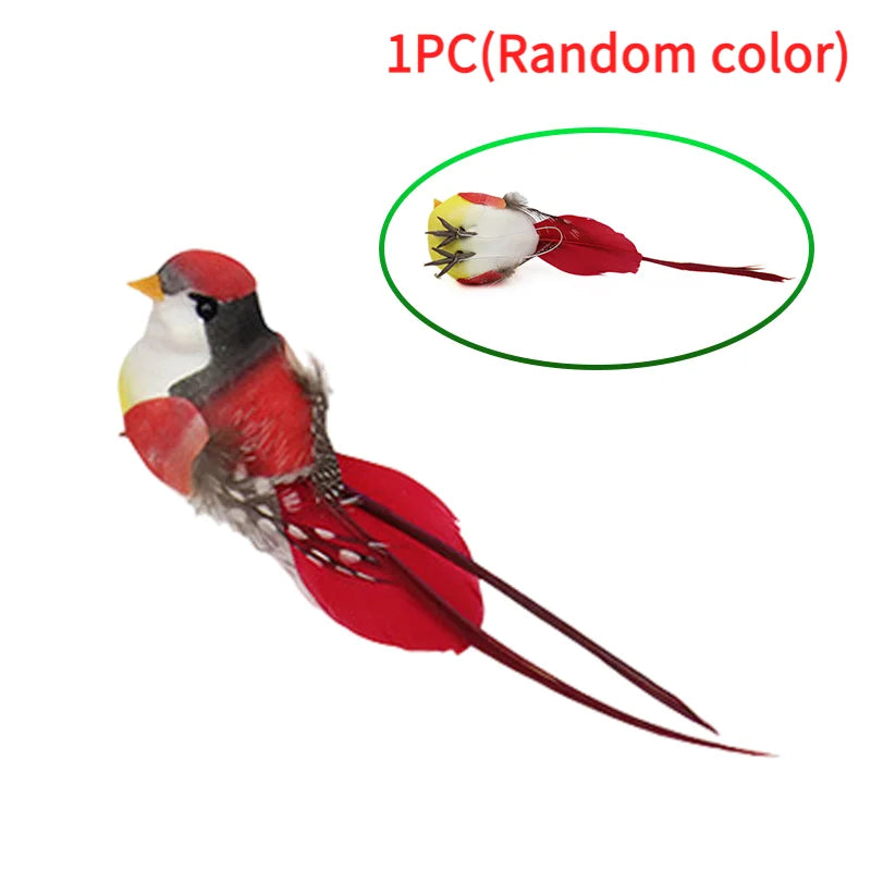 Swallow Tail Bird Clip Handmade Simulation Bird Plant-decorated artificial bird handicrafts for Ornament Vue A2