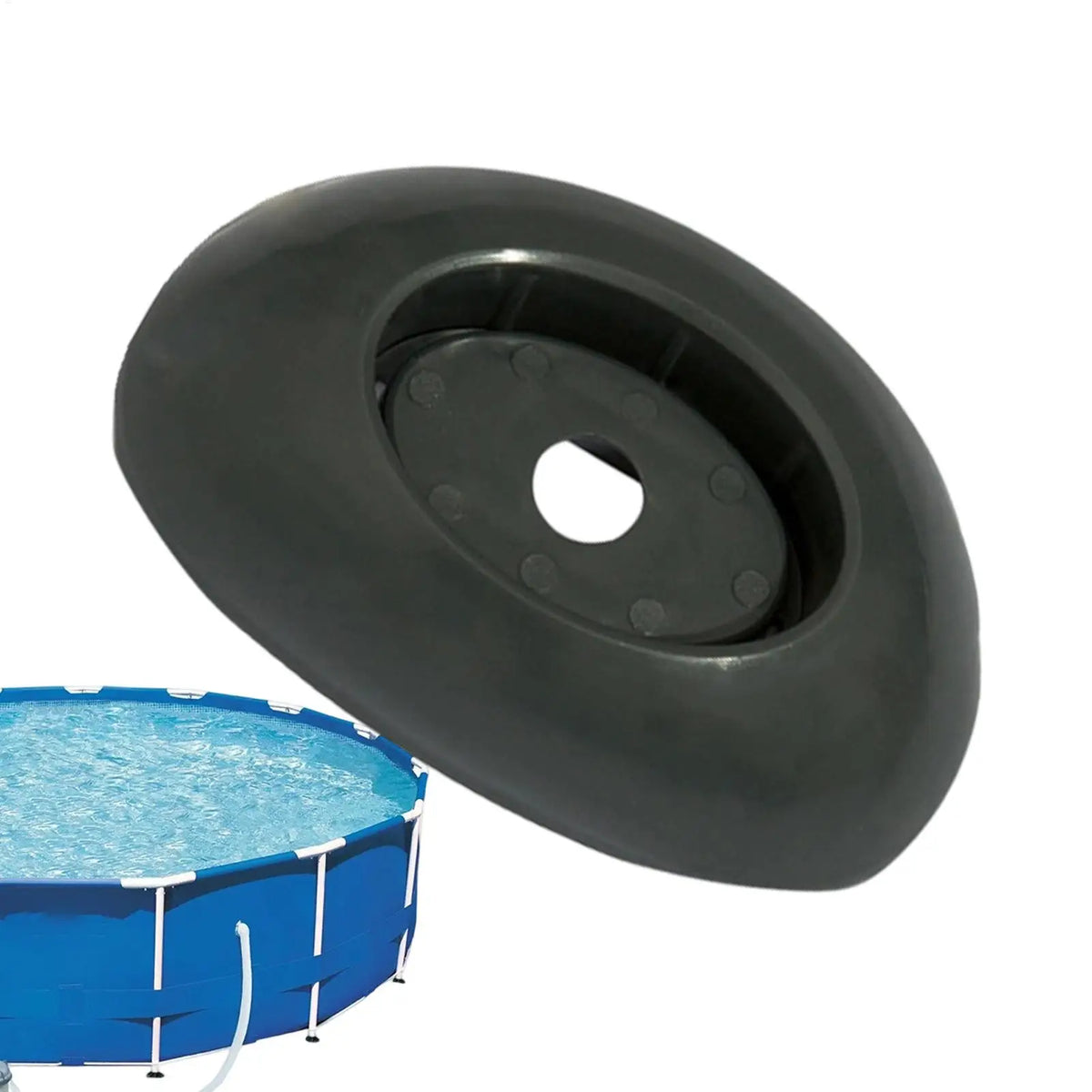 1PCS Pool Leg Caps Friction Support Stand For Round Frame Pool, Non-Slip Protective Feet For A bove Ground Pool, Indoor Outdoor Vue