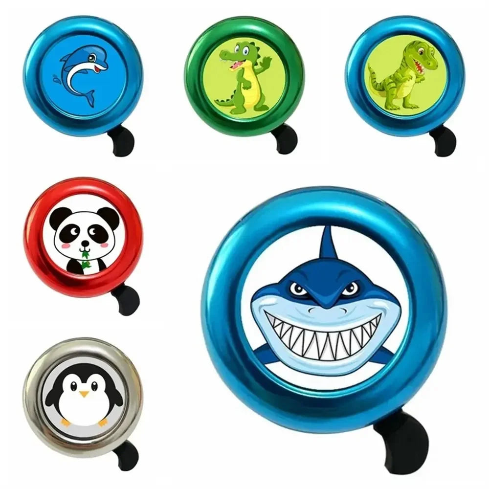 Cartoon Children's Bicycle Bell High Sound Creative Bike Balance Mountain Car Handlebar Horn Loud Stroller Decoration Accessory Vue