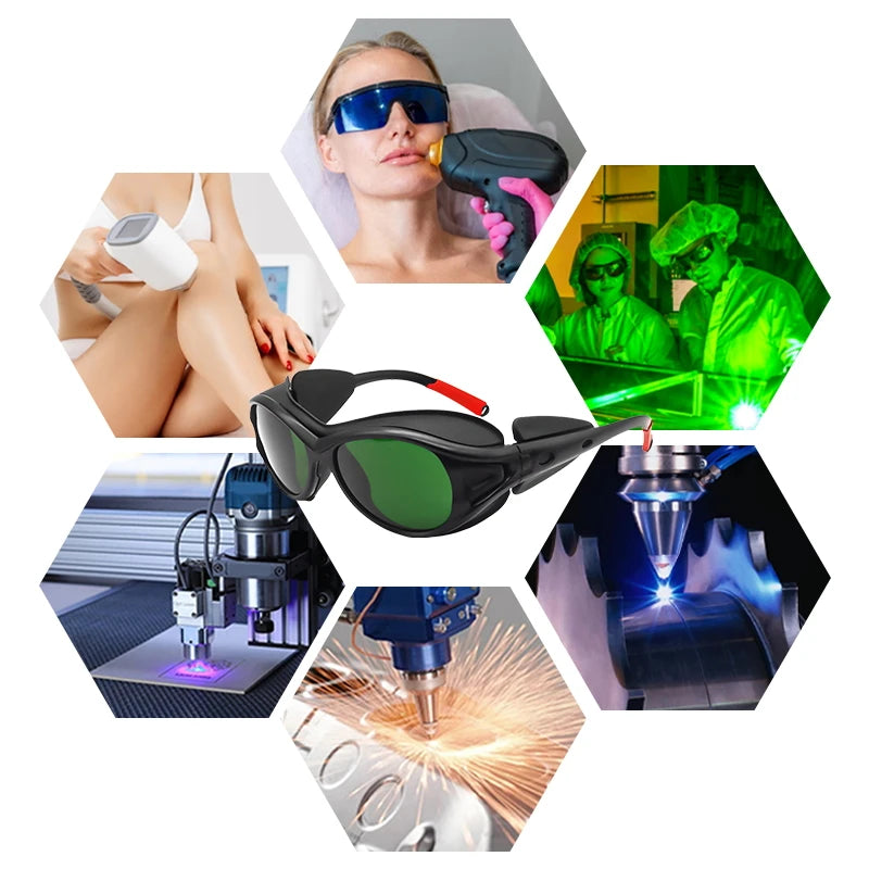 Laser Safety Glasses CE EN207 9000-11000nm OD6+Hard PC Lens Eyewear for Wood Acrylic CO2 Laser Cutting Machine Laser Goggles Vue