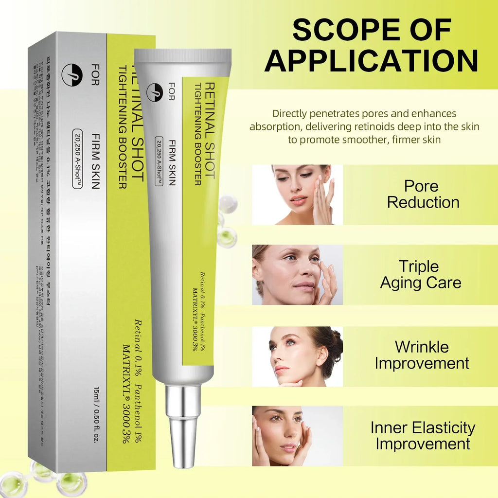 Anti-Aging Retinal Serum 15ml 0.1% Nano Retinal MATRIXYL 3000 Tightens Skin Fights Wrinkles Shrinks Pores Vue