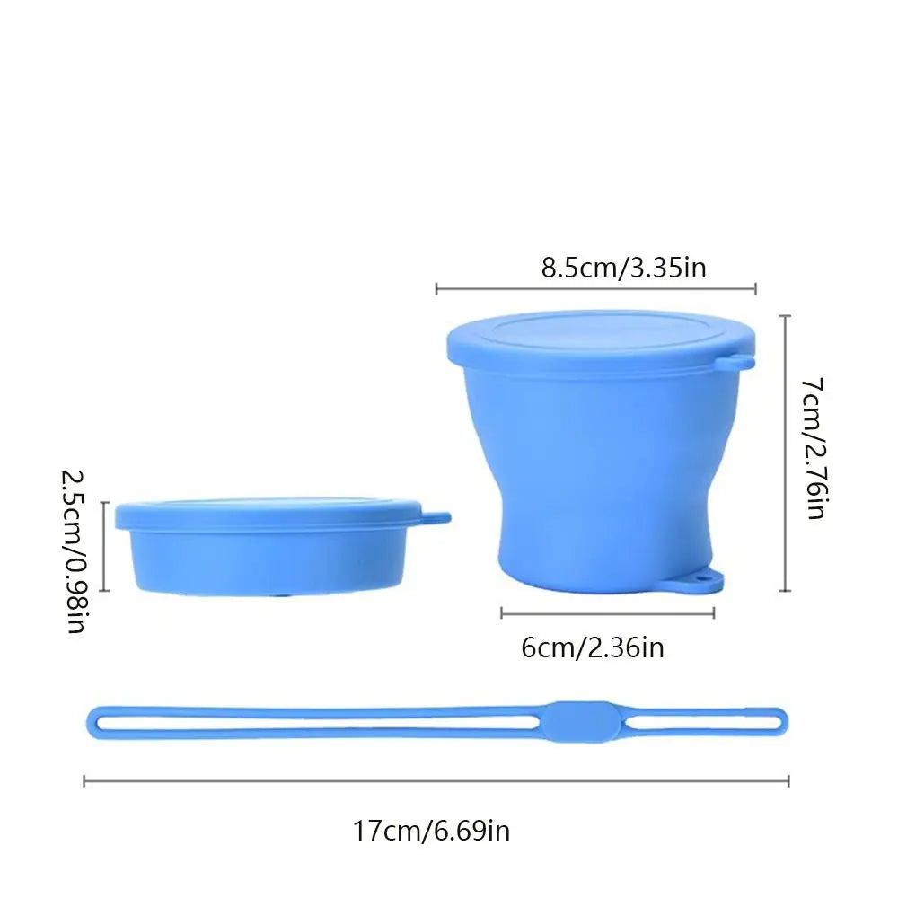 Reusable 180ml Silicone Foldable Cup Silicone Lightweight Travel Collapsible Cup Retractable Mini Telescopic Cup Travel Pocket Vue