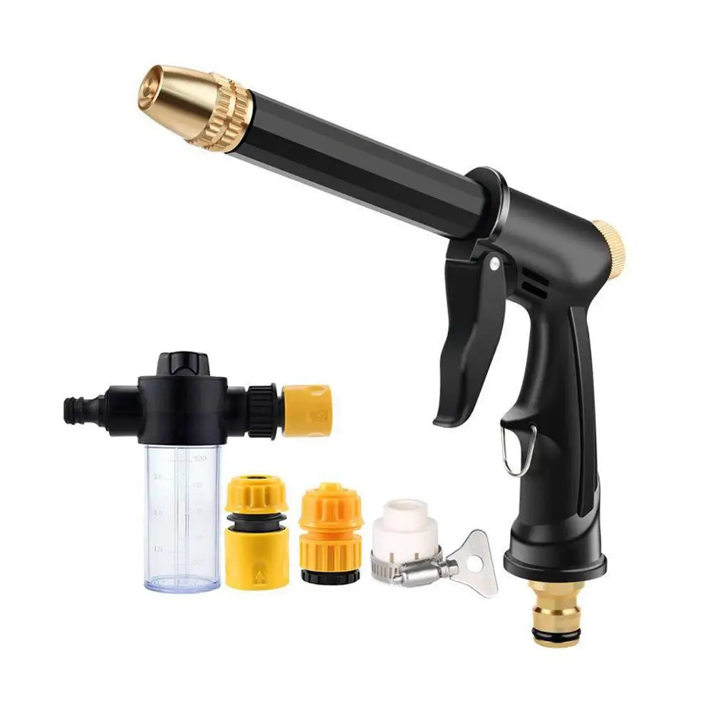 High Pressure Water Lance Hose Pipe Jet Nozzle Gun Garden Adjustable Water Spray Modes Car Pet Ground Cleaning Washer Spray Gun Vue set