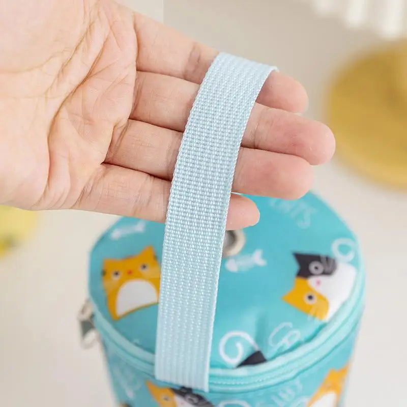 Cute Cartoon Milk Tea Tote Bag Heat Preservation Bag Portable Insulated Cup Cover Eco-friendly Handbag Cup Accessories Vue