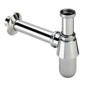 Without Overflow Bottle Trap Deodorant Type Zinc Alloy Easy To Install Siphon Drainer Plumbing Tube Removable Adjustable Height Vue Silver