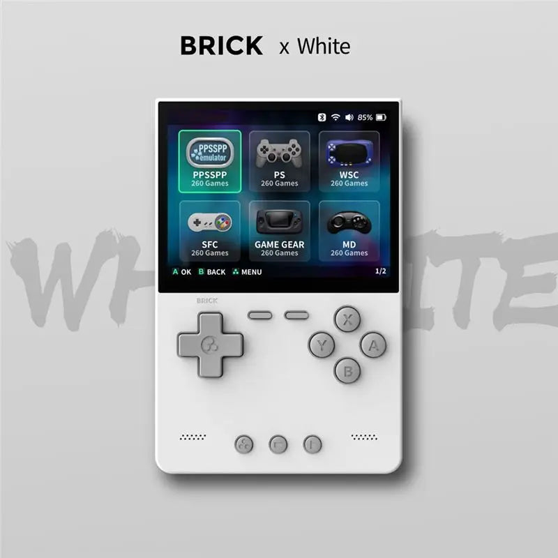 Hot-BRICK Handheld Game Console 256GB Portable Linux Video Game Console 3.2Inch 1024X768 IPS Screen Retro Game Controller B Vue