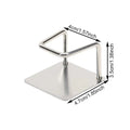 8 Pieces Adhesive Bathroom Scale Holder Storage Rack Weight Bracket for Kitchen Home Apartment Dormitory Shower Office Vue 8 pieces