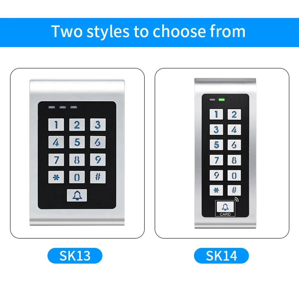 Wifi Metal Access Control RFID Keypad Backlight Anti Tamper Password Remote Unlock 125Khz RFID Card Supports Tuya Application Vue