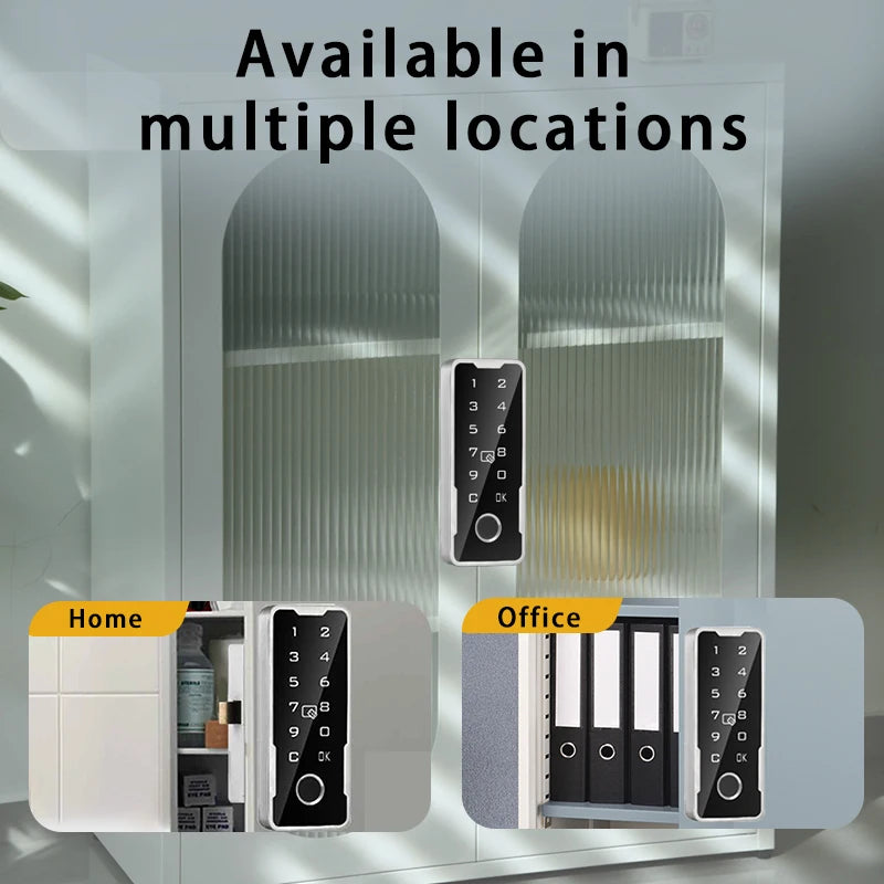 Smart Drawer Cabinet Invisible Lock Tuya APP Fingerprint Ic Card Unlock Cabinet Furniture Electronic Keyless Sensor Lock Vue