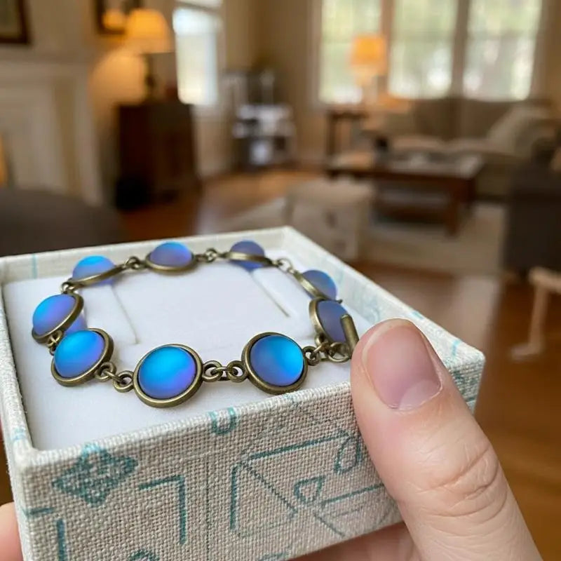 Fashion Blue Vintage Bracelet Women Harajuku Bangles Beads Aesthetic Jewelry Charm Bracelet Vue