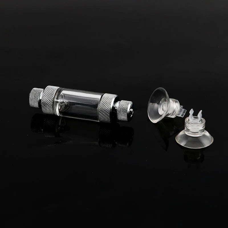 Aquarium Aluminum Single/Double Head CO2 Regulator Counter Check Valve Dioxide Measurement Device CO2 Bubble Counter Vue 03