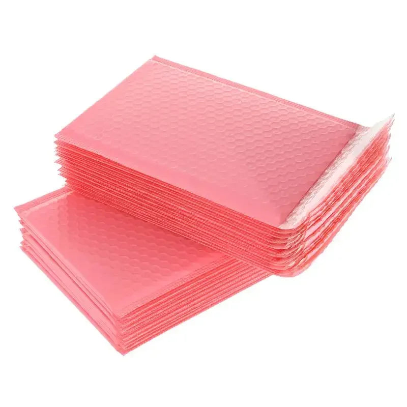 100pcs Bubble Mailers Pink Poly Bubble Mailer Self Seal Padded Envelopes Gift Bags For Book Magazine Lined Mailer Self Seal Vue