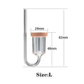 Aquarium U-tubes CO2 Diffuser Fish Tank Transparent Acrylic CO2 Refiner Regulator with Suction Cup Aquarium Accessories аквариум Vue L-1
