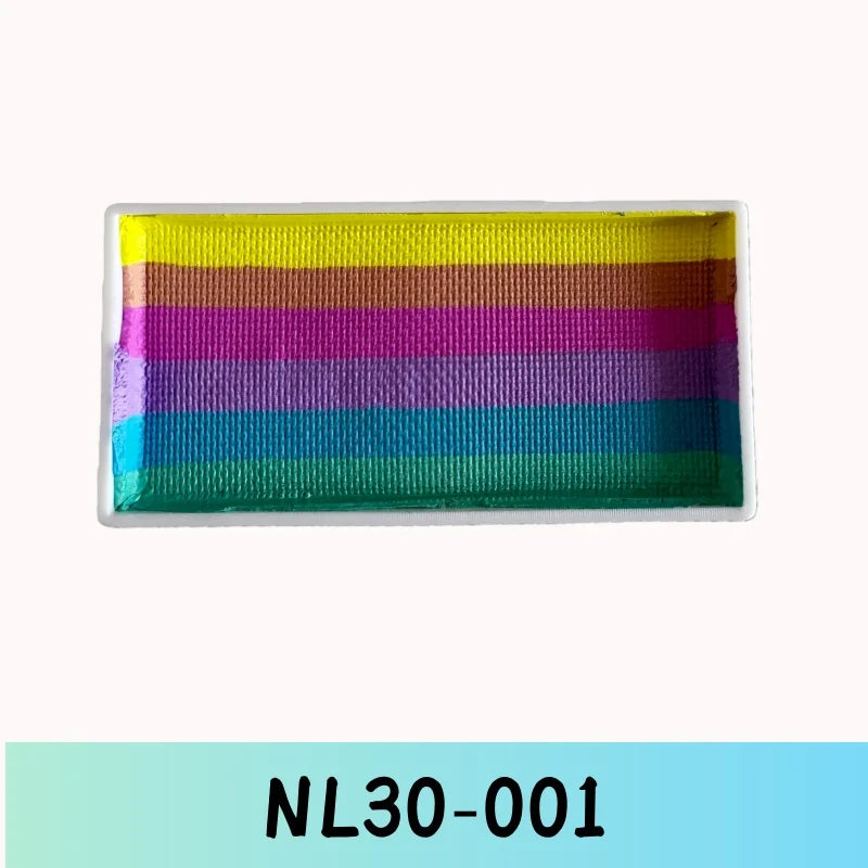 New Products Rainbow Split Cakes 30g Body Art Face Painting Water-based Holiday Adults Kids Cosplay Fancy Dress Costumes Stage Vue NL30-001