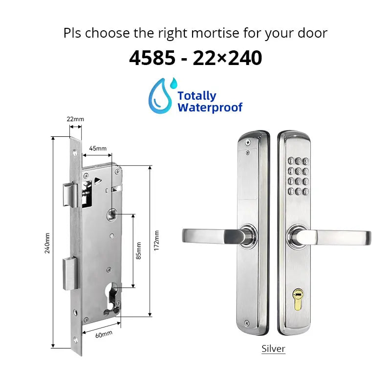 Mechanical combination Coded Lock Fire and Waterproof Digital Lock Password and Silding Lock Push button For garden Vue JXS 4585 China Mainland