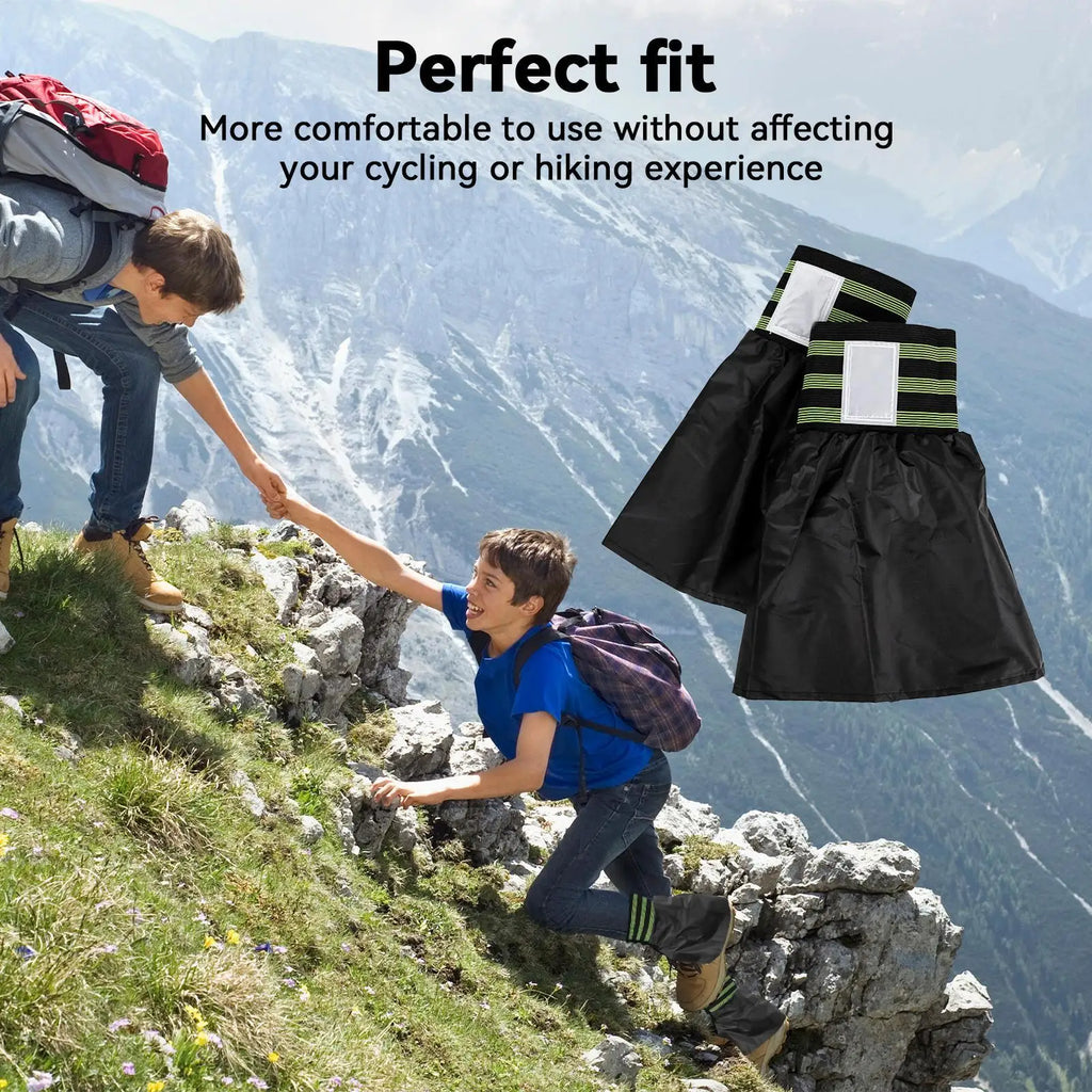 2pcs Leg Gaiters For Men Trail Gaiters Low Waterproof Adjustable Trail Gaiters Low Breathable Boots Gators Extended Snow Gaiters Vue