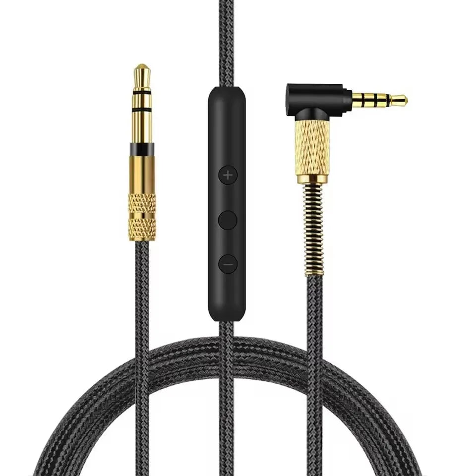 Replacement Nylon Braided Aux Cable Extension Cord For Sony MDR-10RBT MDR-10R MDR-1A XB950 Z1000 Headphones Vue