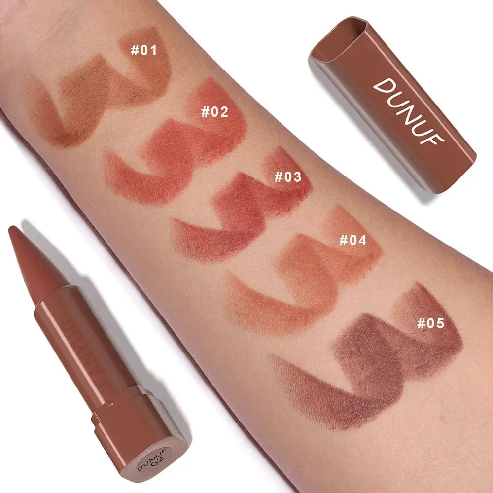 Tapered Gradient Lip Liner Matte Black Brown Velvet Lipstick Waterproof Non Sticky Contouring Tint Lipliner Crayon Lip Makeup Vue