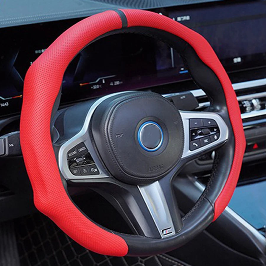 Universal O-shape Car Steering Wheel Cover NAPPA D-shape Dimensional Anti Slip, Timple And Fashionable Protector Car Accessories Vue