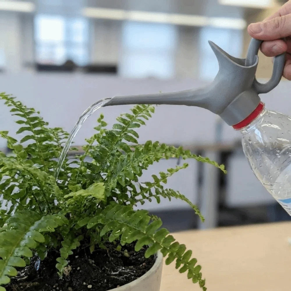3D Printing Plastic Bottle Watering Connector Portable Long Mouth Nozzle Sprinkler Connector Water Saving Plant Watering Tool Vue