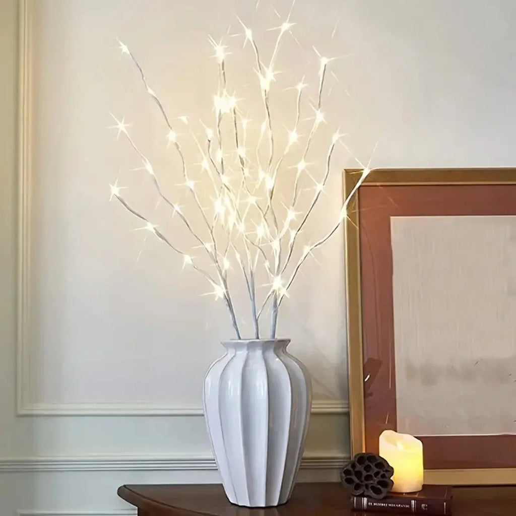 1 PC White Birch Branch Light LED Festive Lights Battery Operated For Christmas Party Wedding Decoration Twig Outdoor Lights Vue