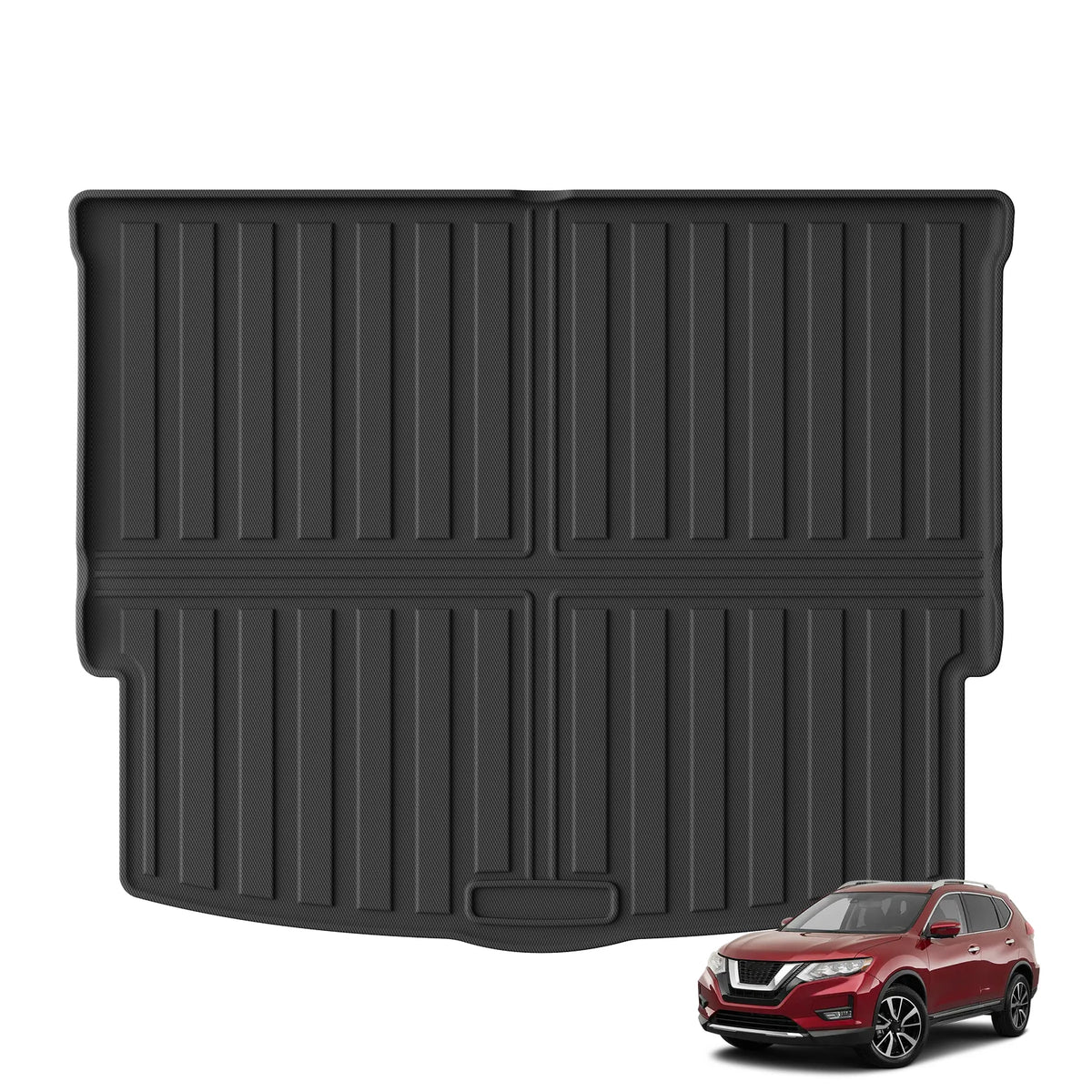 Smabee Right Drive for Nissan X-Trail Xtrail Fuel T33 Series 2022-2025 5Seater Car Floor Mats Trunk TPE Waterproof Accessories Vue Trunk Pad1PCS