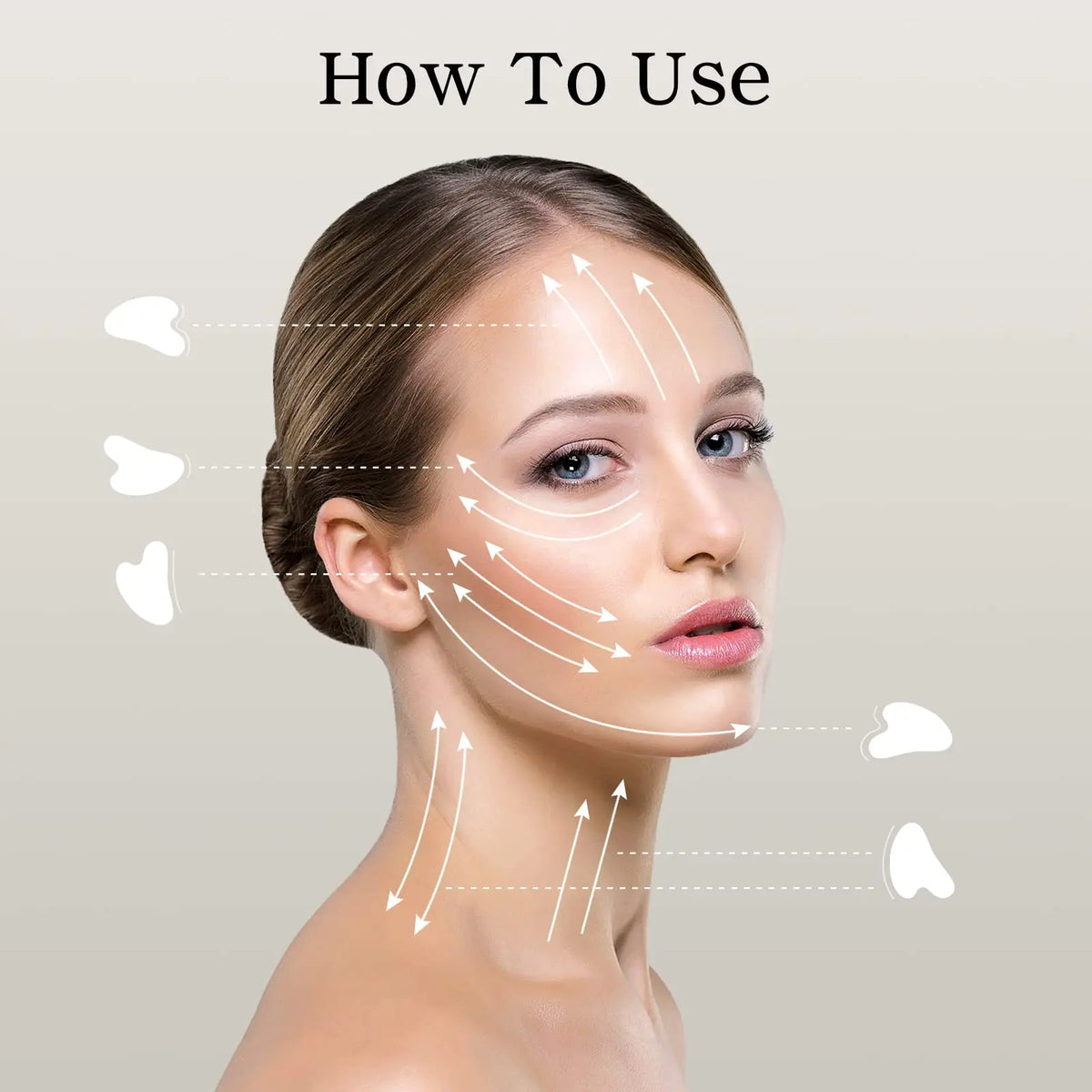 Gua Sha Facial Tools Guasha Tool Gua Sha Glass Manual Massage Sticks for Jawline Sculpting and Puffiness Reducing for Face Body Vue