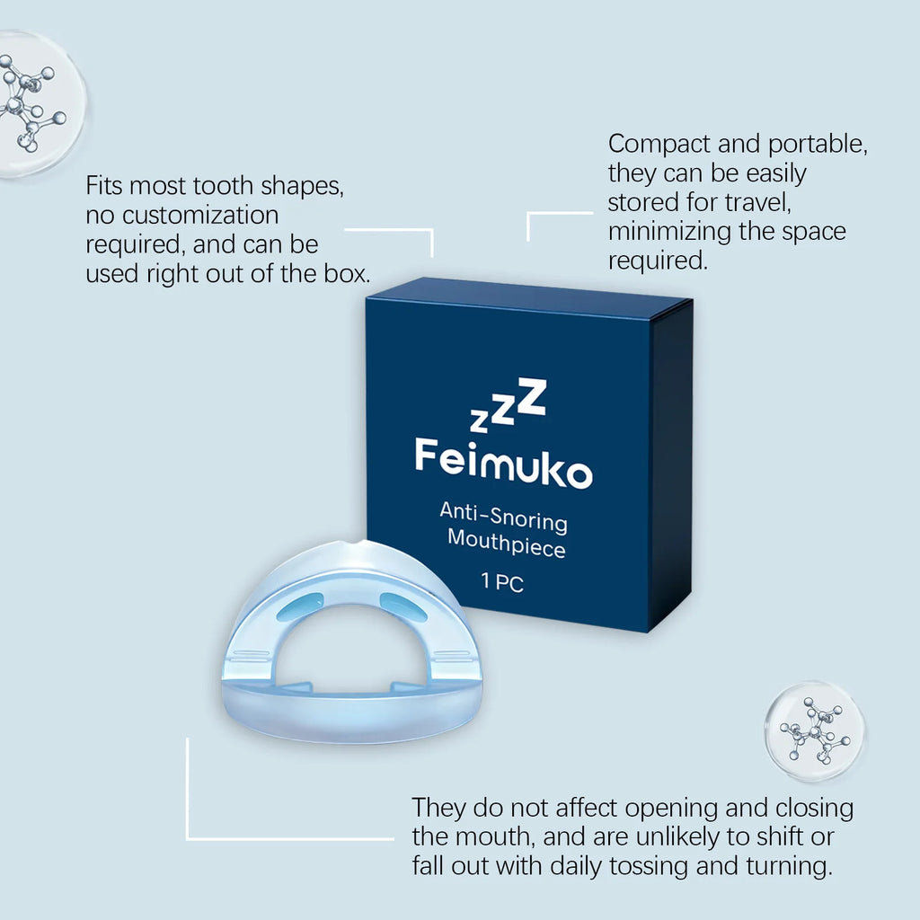 Night Sleep Dental Guard Anti-Snoring Anti-Grinding Teeth Protection Smile Enhancement Comfort Fit Breathable Material Vue
