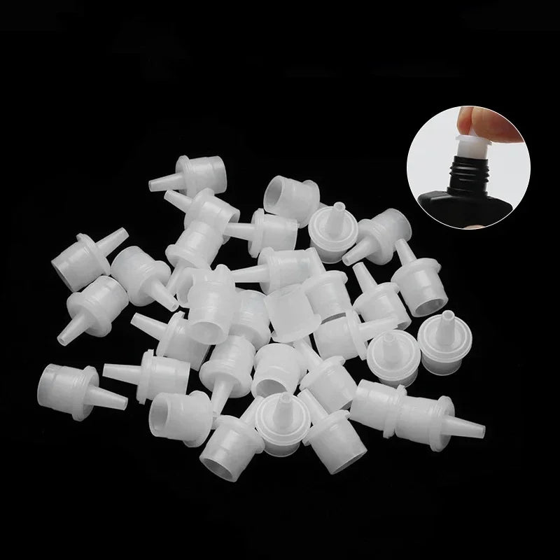 vvocci 20Pcs EyelashTools Individual Eyelashes Extension False Lash Glue Bottle Plug Adhesive Cup Nozzle Adhesive Holder Stopper Vue