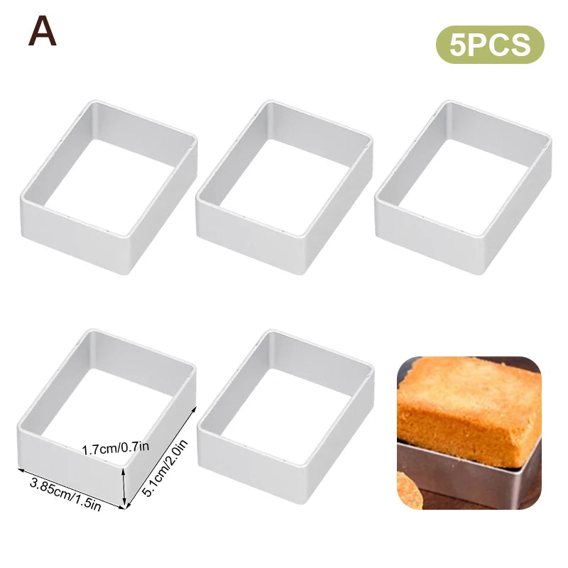 Rectangle Shape Pineapple Cake Pie Biscuit Cutter Mold Stainless