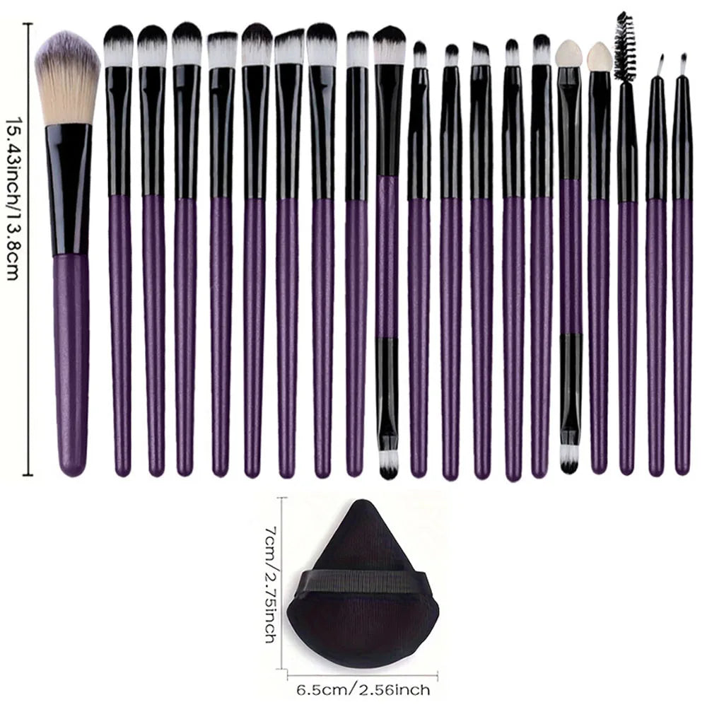 20Pcs Makeup Brush Set Eyeshadow Concealer Foundation Concealer Blending Brush Soft Fluffy Women Beauty Tool Make Up Brushes Kit Vue