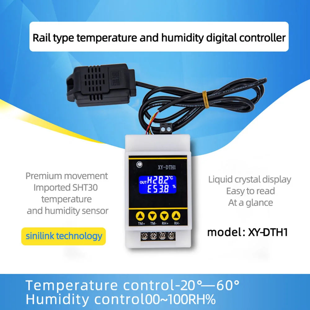 Temperature and Humidity Control Module Digital Dual Output Automatic High Precision Constant Temperature Humidity Control Board Vue