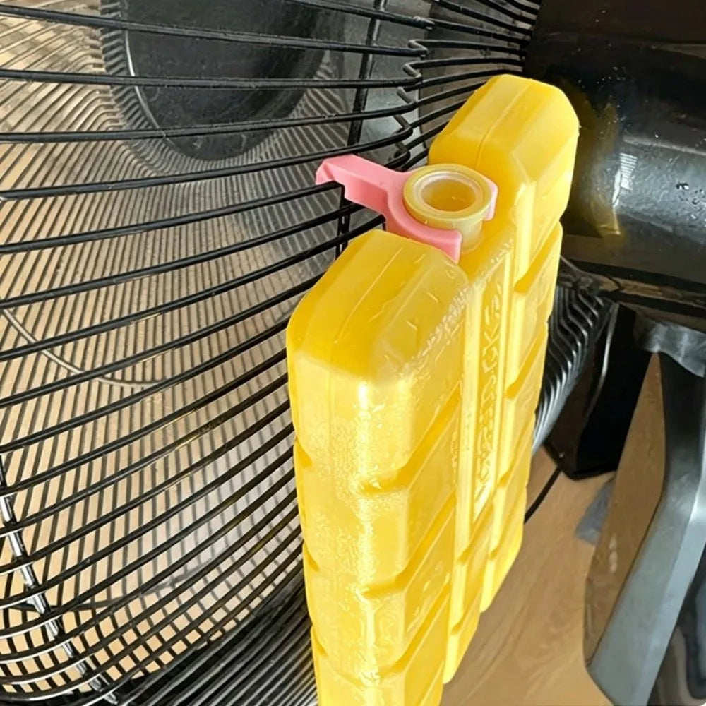 5Pcs Plastic Fan Ice Pack Clip Air Cooling 3D Print Ice Pack Holders Compact Wear Resistant Ice Box Holder Clip Vue