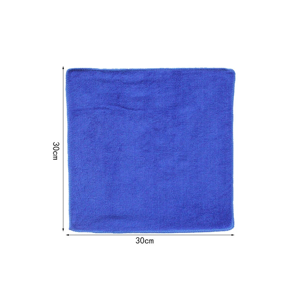 12PCS Colorful Soft Microfiber Hand/Face Towel 30 x 30cm Soft and Thick Pendable Square Towel Fiber Kitchen Cleaning Cloth Vue