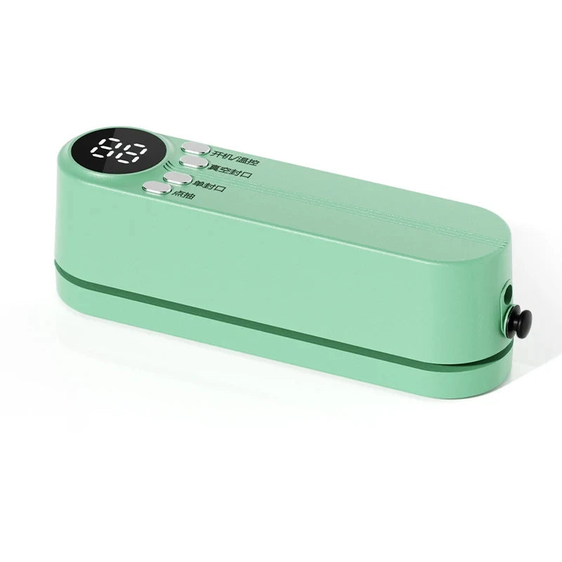 Vacuum Sealer A Multifunctional Food Sealer Wireless USB Charging With Sealing External Suction Inflation Functions Vue green