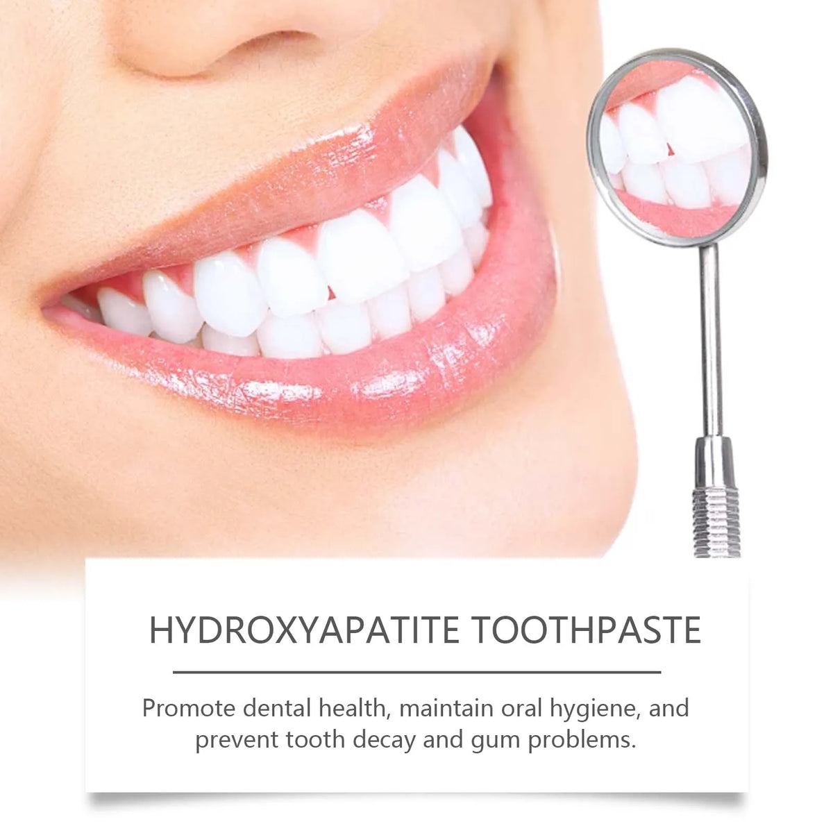 7.5% Hydroxyapatite Toothpaste for Sensitive Teeth - Enamel Protection & Strengthening, Fluoride-Free, Gentle & Effective Formul Vue