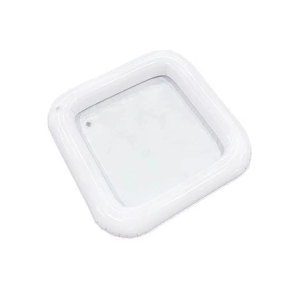 Funny PVC Inflatable Serving Bar Multi-functional Lightweight Pool Float Tray Portable Drink Tray Salad Tray Party Supplies Vue 23.62x23.62 in