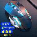 KaiAqua Wireless Gaming Mouse – RGB Backlit Rechargeable Wireless Gaming Mouse Vue Black
