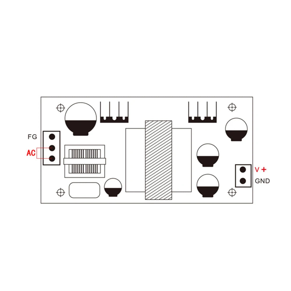 DC 5V 5A Switching Power Supply Module AC-DC Power Supply Board AC100-264V to DC 5V 20W Voltage Stabilization Power Supply Board Vue