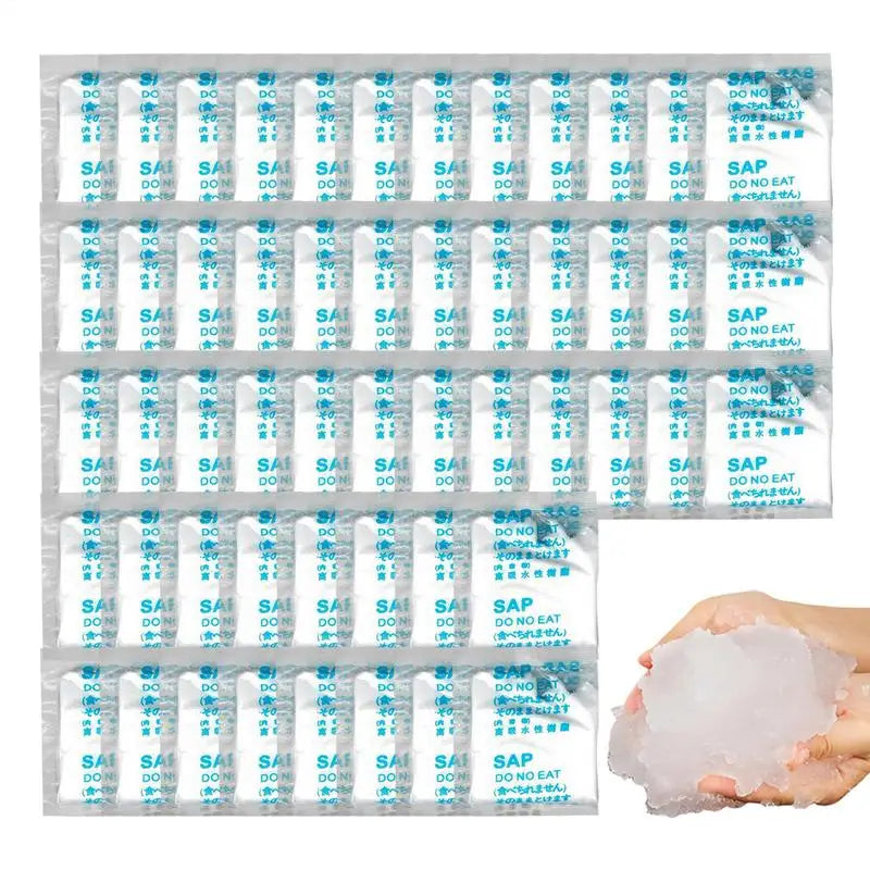 50pcs Poo and Urine Eco Absorbent Gel Camping Toilet PooPowder Portable Toilet Deodorizer Liquid Waste Gelling Tool for Camping Vue