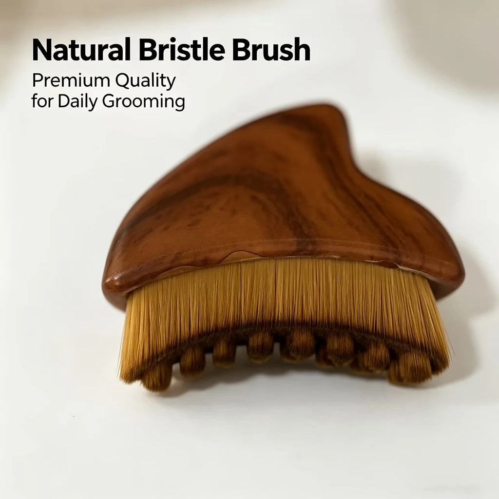 Ergonomic Lymphatic Drainage Face Brush - Soft Bristles for Facial Muscle Relaxation, Contouring & Anti-Puffiness Vue