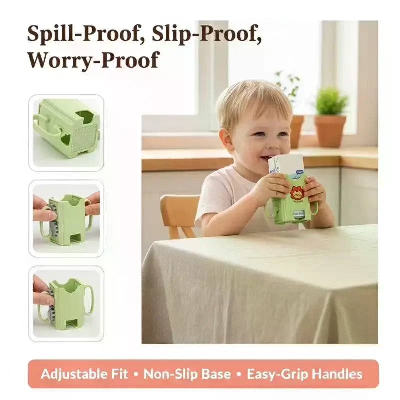 Anti-squeeze Cup Holder Adjustable Milk Juice Box Portable Drink Home