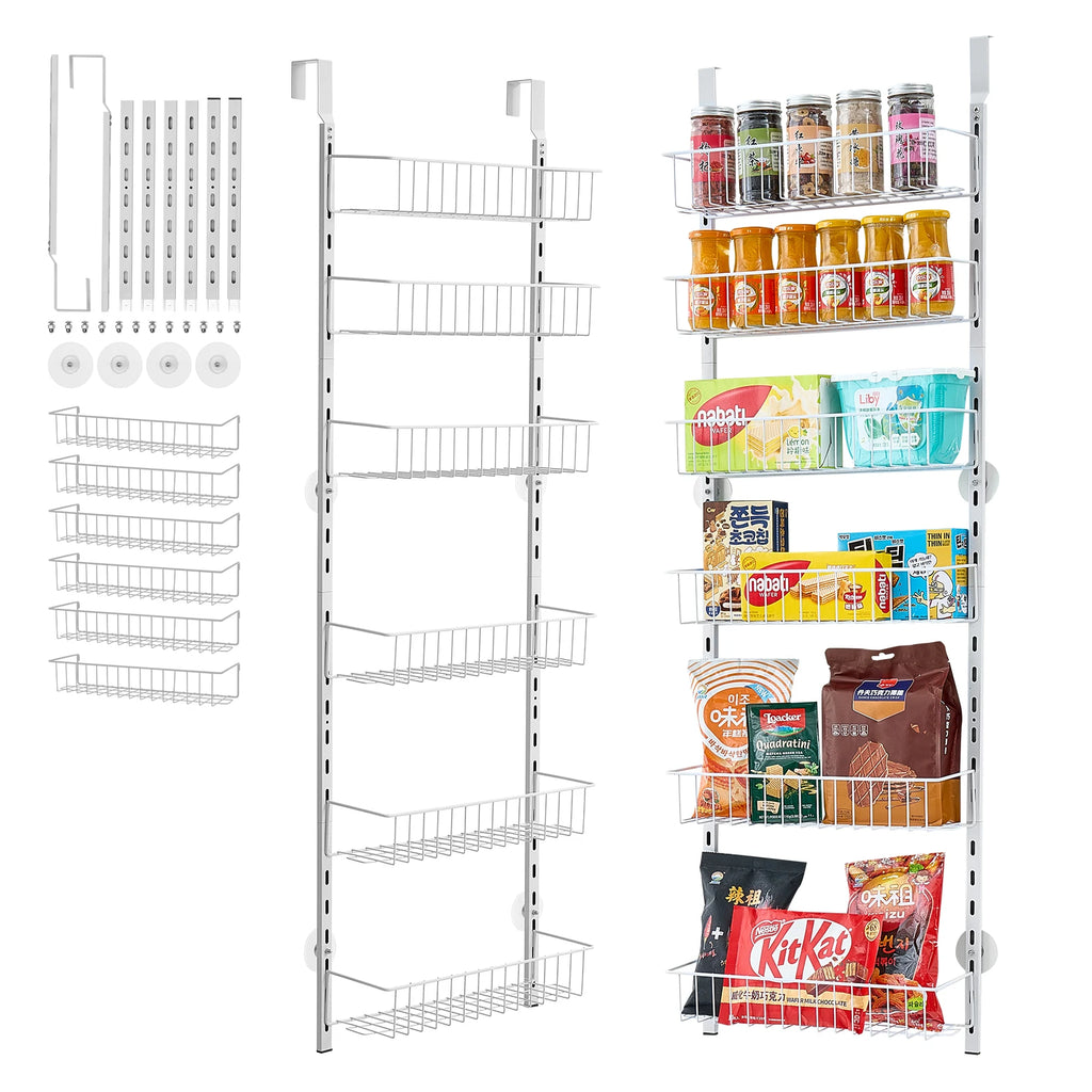 VEVOR Over the Door Pantry Organizer 6–10 Tier Steel Spice Rack Door Pantry Organizer Vue