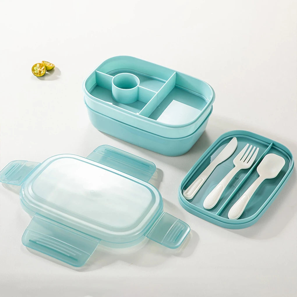 Leakproof Bento Lunch Box with Cutlery | Microwave Safe Bento Lunch Box Vue