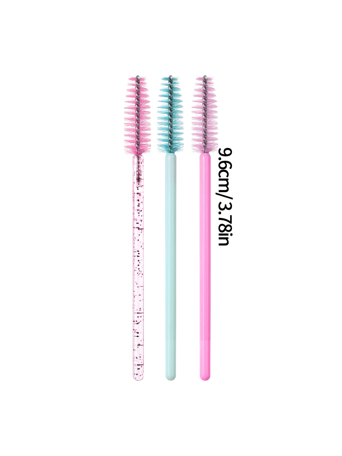 50PC Reusable Eyelash Brushes, Crystal Mascara Wands Lash Spoolies Makeup Brush for Eyelash Extension Eyebrow Comb Cosmetic Tool Vue