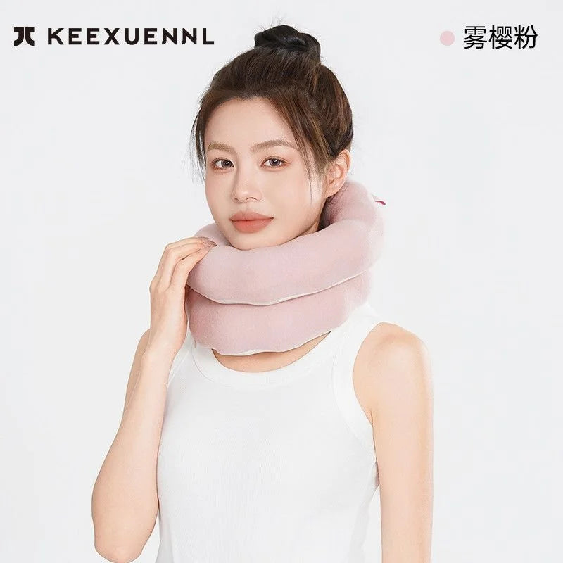 360 Degree Adjustable Portable Neck Pillow Multifunctional Travel Support Foldable Backpack Integrated Design Plane Train Car Vue A2