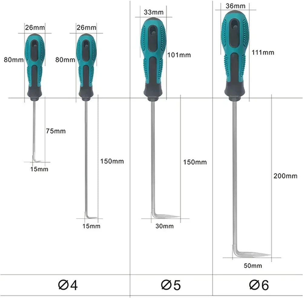 90° Pick & Hook Tool – O-Ring, Gasket & Wire Remover Pick & Hook Tool Vue